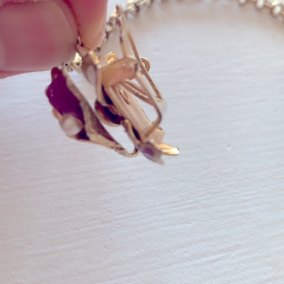 ORCHID FLOWER  SWEATER CLIPS VINTAGE - Picture 3 of 6